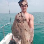 Deep sea fishing trip undulate Ray